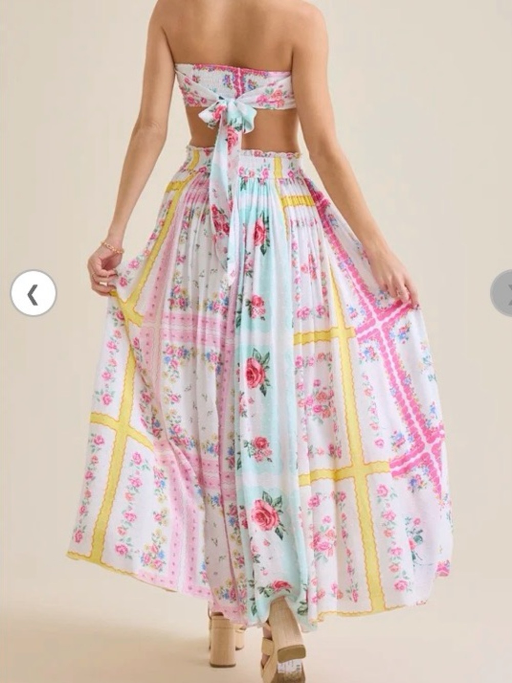 Altar’d State Gretta Floral Maxi Skirt NWT XS Boho Romantic - Picture 7 of 11